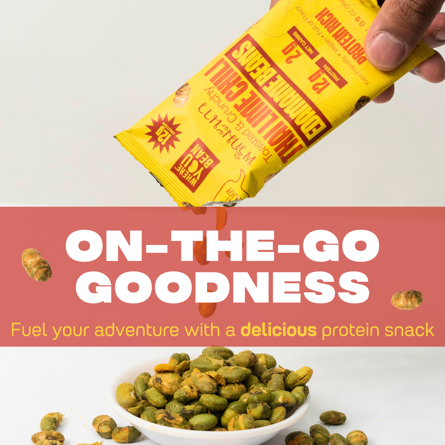 Thai Lime Chili - Toasted & Crunchy Edamame Snacks (8pack) 0.9oz