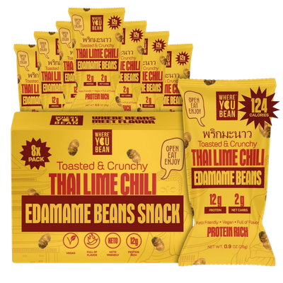 Thai Lime Chili - Toasted & Crunchy Edamame Snacks (8pack) 0.9oz