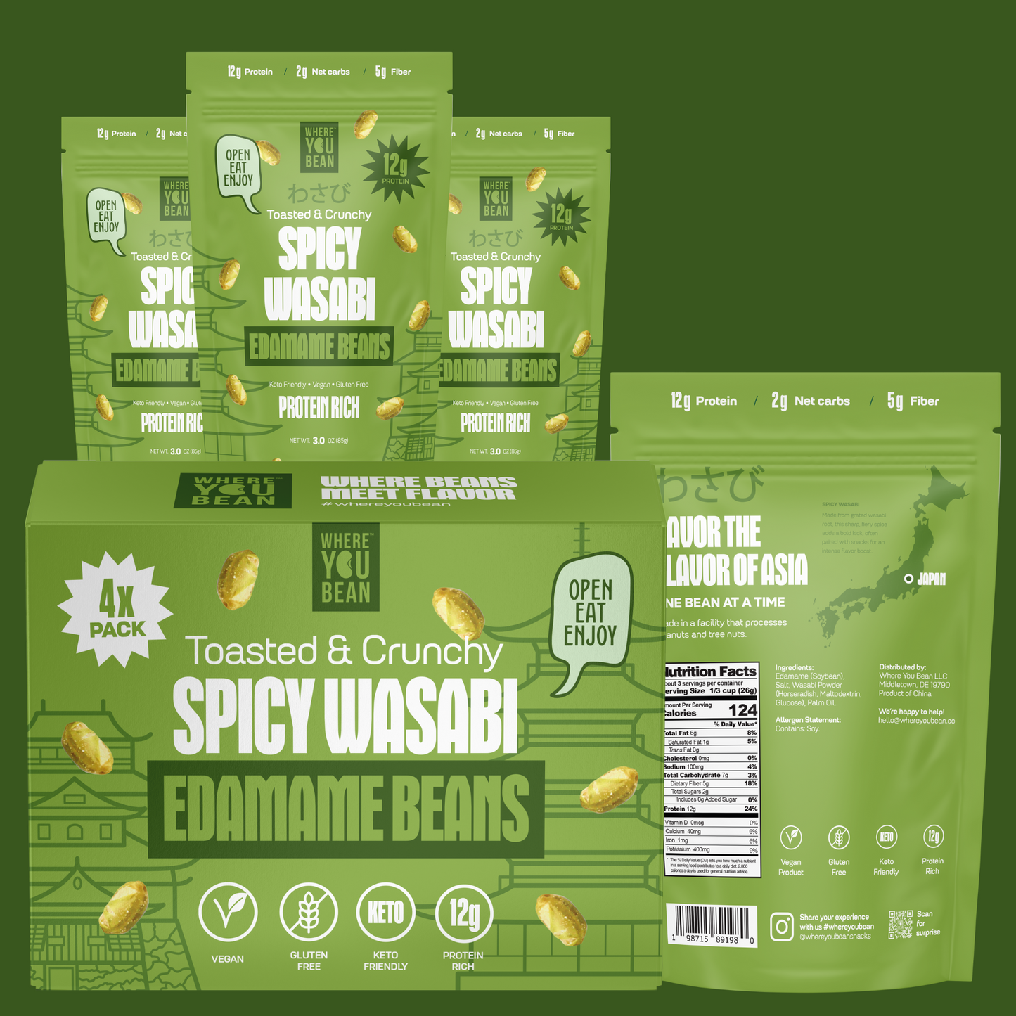 Where You Bean Edamame Beans Snack