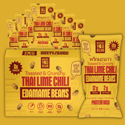 Thai Lime Chili - Toasted & Crunchy Edamame Snacks (8pack) 0.9oz