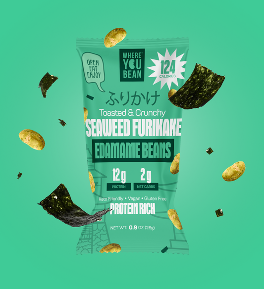 Seaweed Furikake - Toasted & Crunchy Edamame Snacks (8 pack) 0.9oz